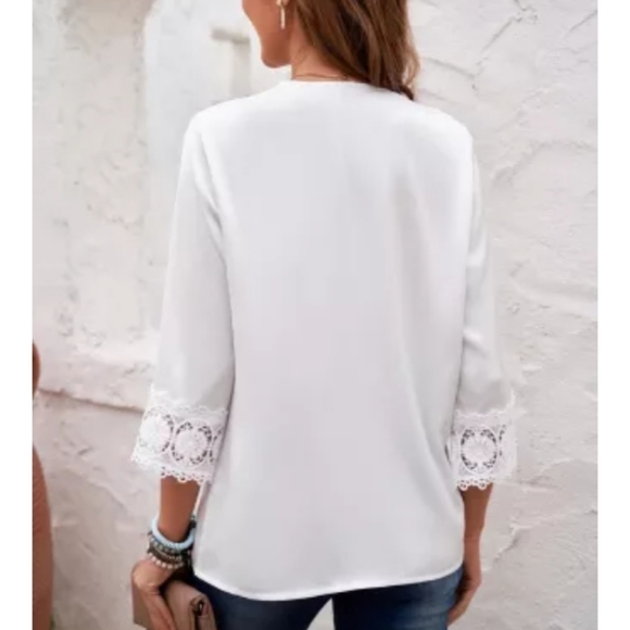 1 S left💌New boutique lace applique top - Picture 3 of 11